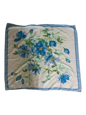 Floral scarf 32x30 inches